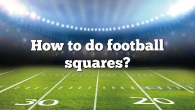 How to do football squares?