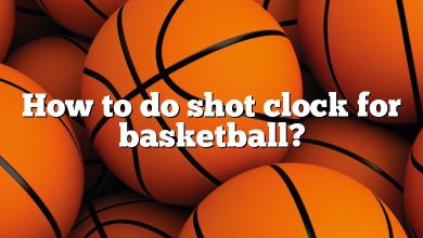 How to do shot clock for basketball?