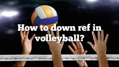 How to down ref in volleyball?