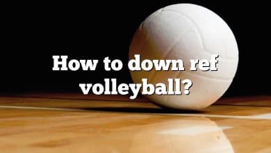 How to down ref volleyball?