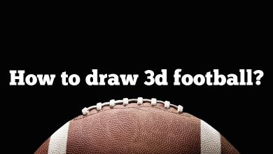 How to draw 3d football?