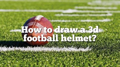 How to draw a 3d football helmet?