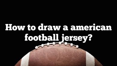 How to draw a american football jersey?