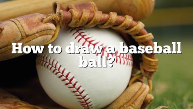 How to draw a baseball ball?