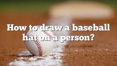 How to draw a baseball hat on a person?