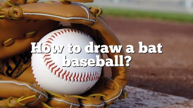 How to draw a bat baseball?