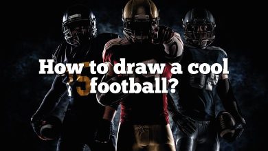 How to draw a cool football?