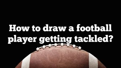 How to draw a football player getting tackled?