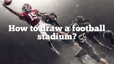 How to draw a football stadium?