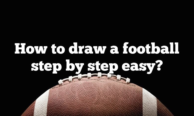 How to draw a football step by step easy?