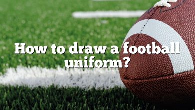 How to draw a football uniform?