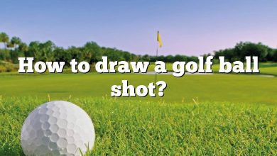 How to draw a golf ball shot?