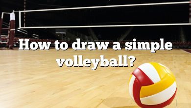 How to draw a simple volleyball?