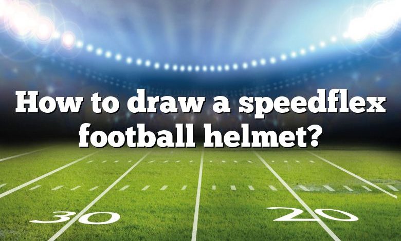 draw a speedflex football helmet - Clip Art Library