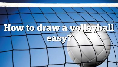 How to draw a volleyball easy?