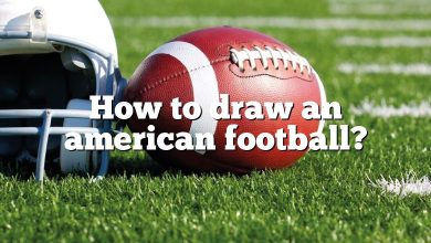 How to draw an american football?