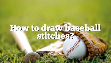 How to draw baseball stitches?