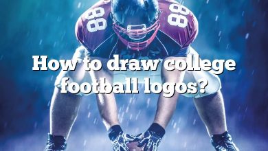 How to draw college football logos?