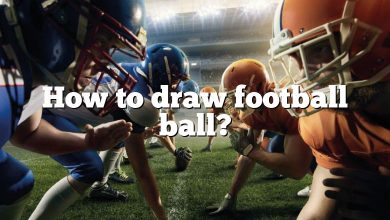 How to draw football ball?