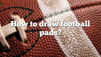 How to draw football pads?