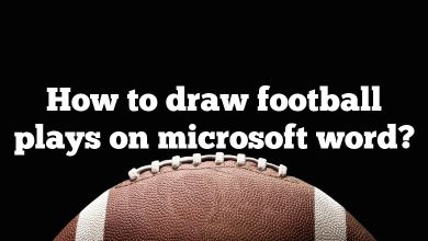 How to draw football plays on microsoft word?