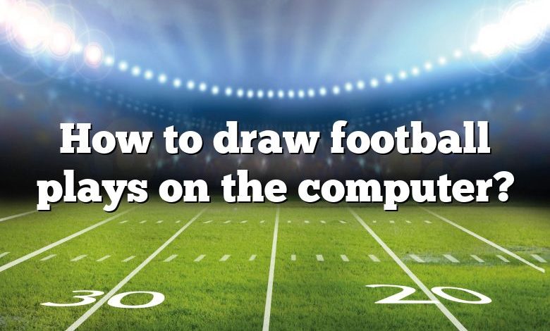 How to draw football plays on the computer?