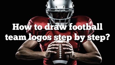 How to draw football team logos step by step?