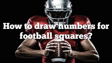 How to draw numbers for football squares?