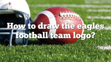 How to draw the eagles football team logo?