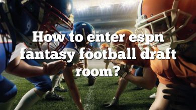 How to enter espn fantasy football draft room?