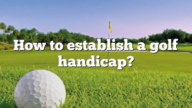 How to establish a golf handicap?