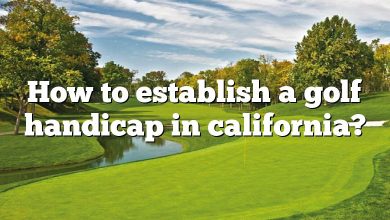 How to establish a golf handicap in california?