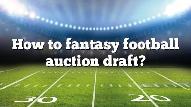 How to fantasy football auction draft?