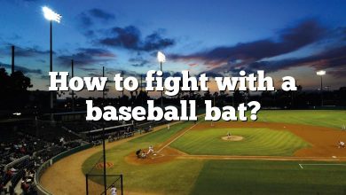 How to fight with a baseball bat?