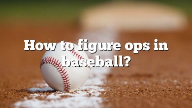 How to figure ops in baseball?