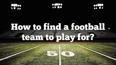 How to find a football team to play for?