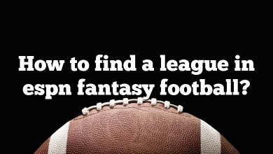 How to find a league in espn fantasy football?