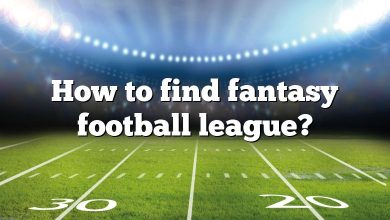 How to find fantasy football league?