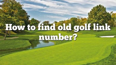 How to find old golf link number?