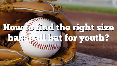 How to find the right size baseball bat for youth?