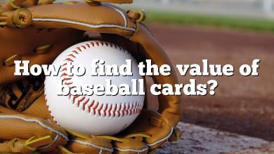 How to find the value of baseball cards?