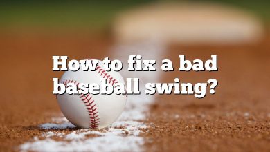 How to fix a bad baseball swing?