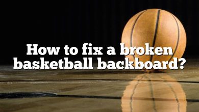 How to fix a broken basketball backboard?