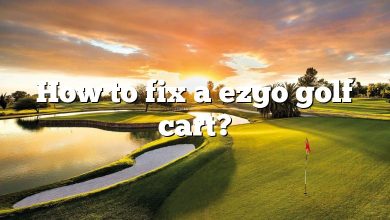 How to fix a ezgo golf cart?