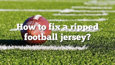 How to fix a ripped football jersey?