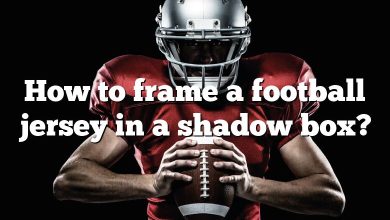 How to frame a football jersey in a shadow box?