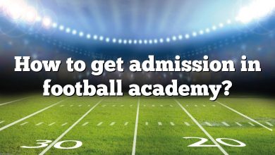 How to get admission in football academy?