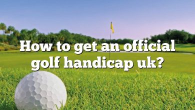 How to get an official golf handicap uk?