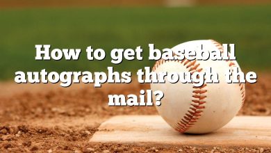 How to get baseball autographs through the mail?