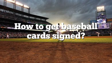 How to get baseball cards signed?